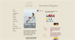 Desktop Screenshot of forpawshospice.org