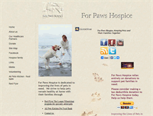 Tablet Screenshot of forpawshospice.org